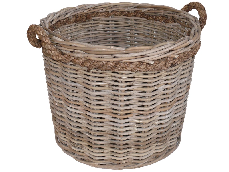 Koš na dřevo ratanový 50 cm