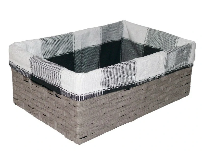 Úložný koš 52x33 cm šedý