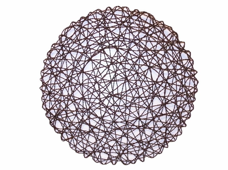 Prostírání kulaté 38 cm hnědé