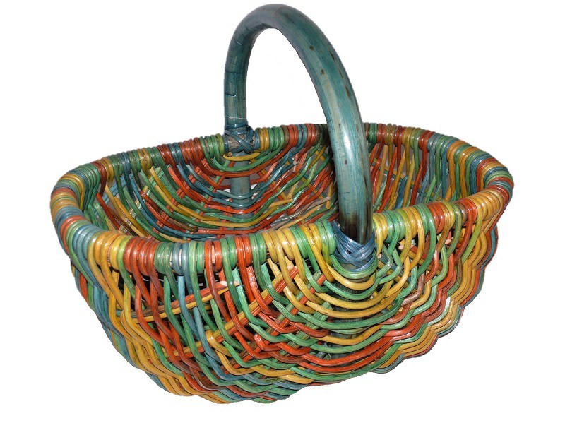 Košík nákupní ratanový 37x27 cm